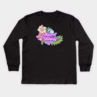 SD- Summer's Garden, Pristine Kids Long Sleeve T-Shirt